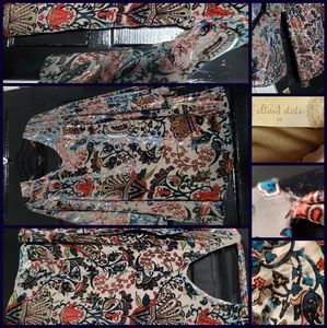 Gorgeous Sheer and Velvet Bell Sleeve Mini Dress